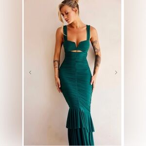 Sage + Paige Eternal Muse Maxi Dress Forest Green